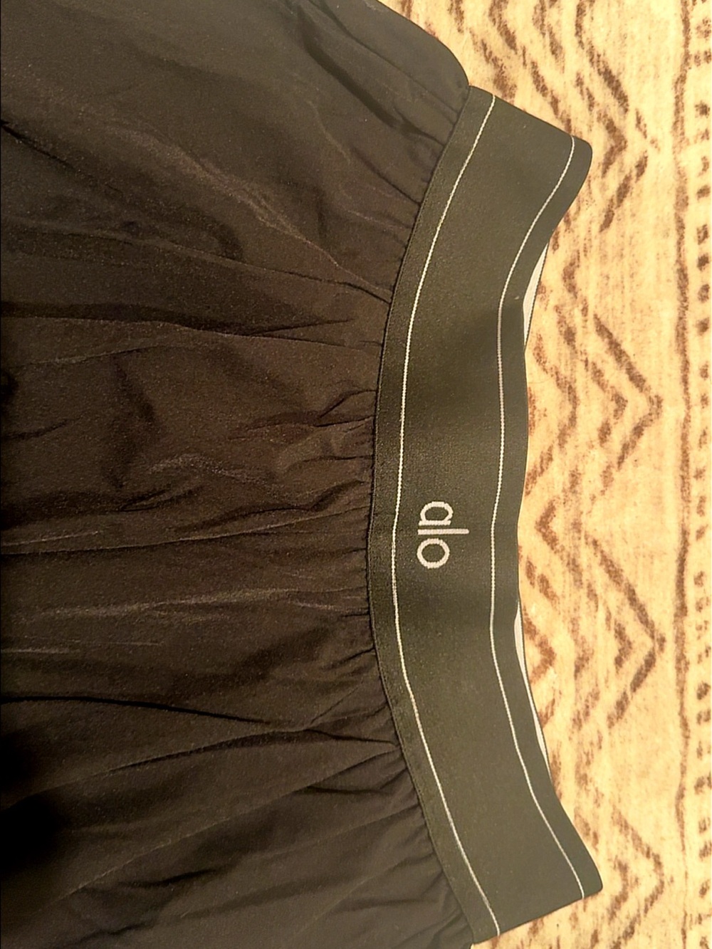 ALO Yoga Black Wide-Leg Relax Fit Pants - Picture 14 of 16
